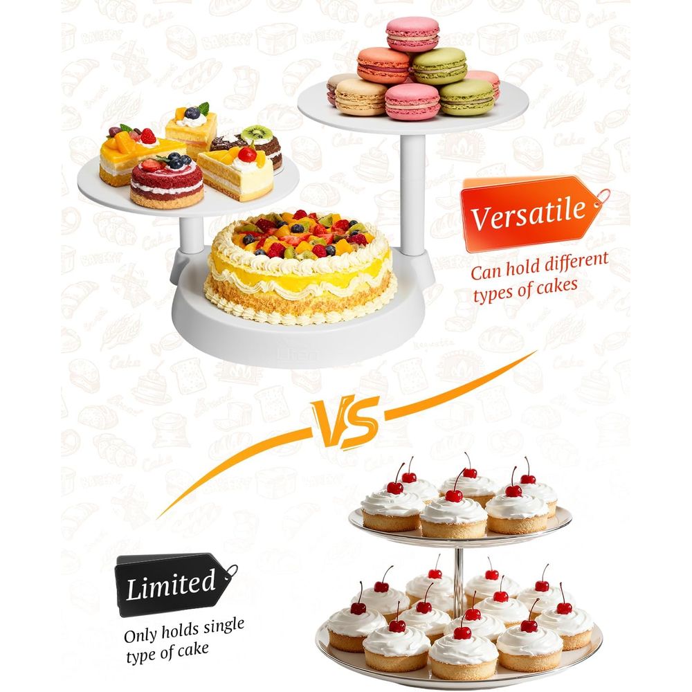 3-Tier Plastic Cupcake Stand,  - Cupcake Stand Tier recensie en prijs