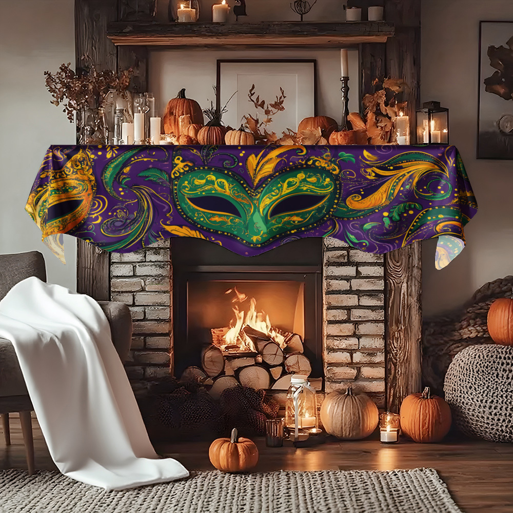 1Pc Carnival Mask Fireplace Sc - Party Banner Gold recensie en prijs