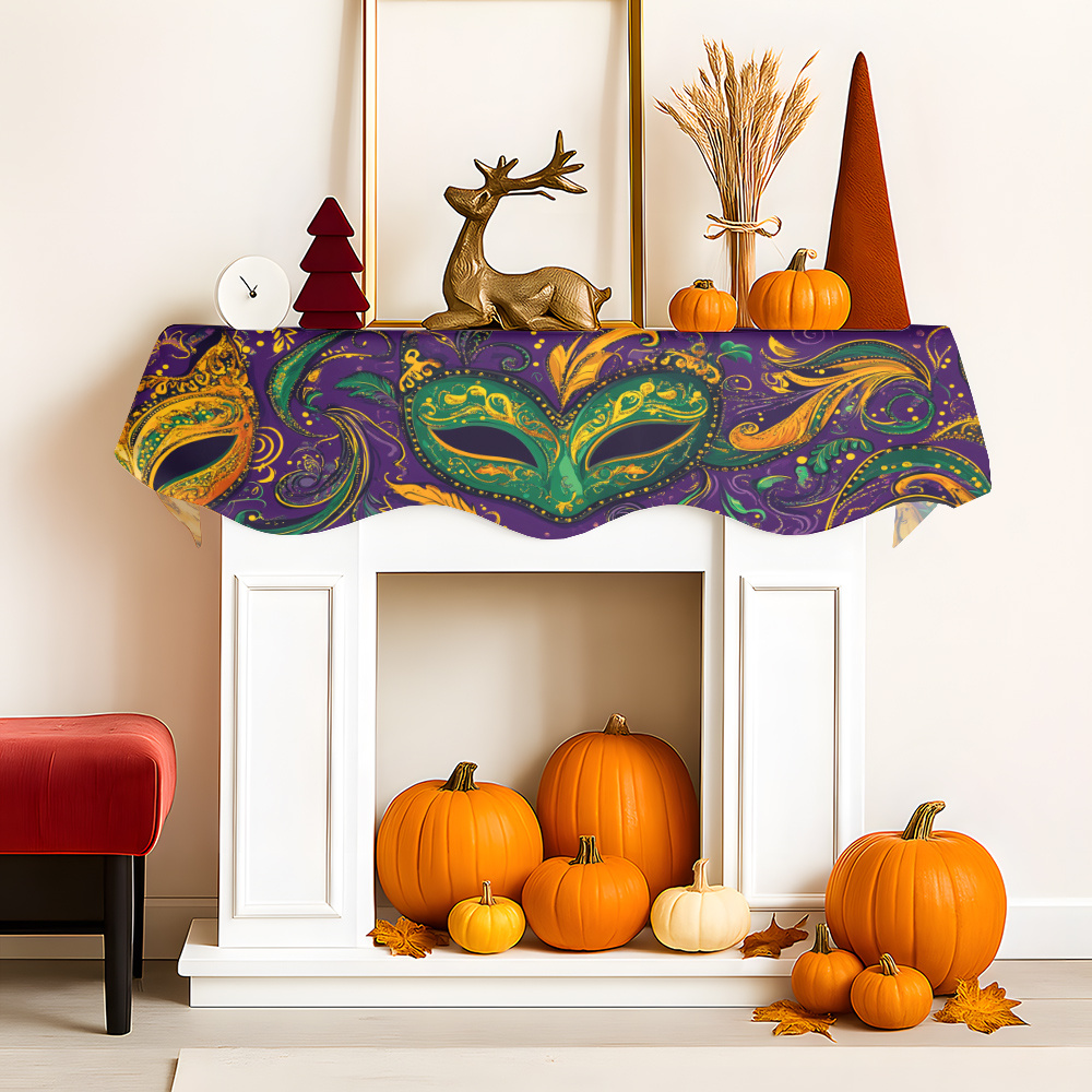 1Pc Carnival Mask Fireplace Sc - Party Banner Gold recensie en prijs