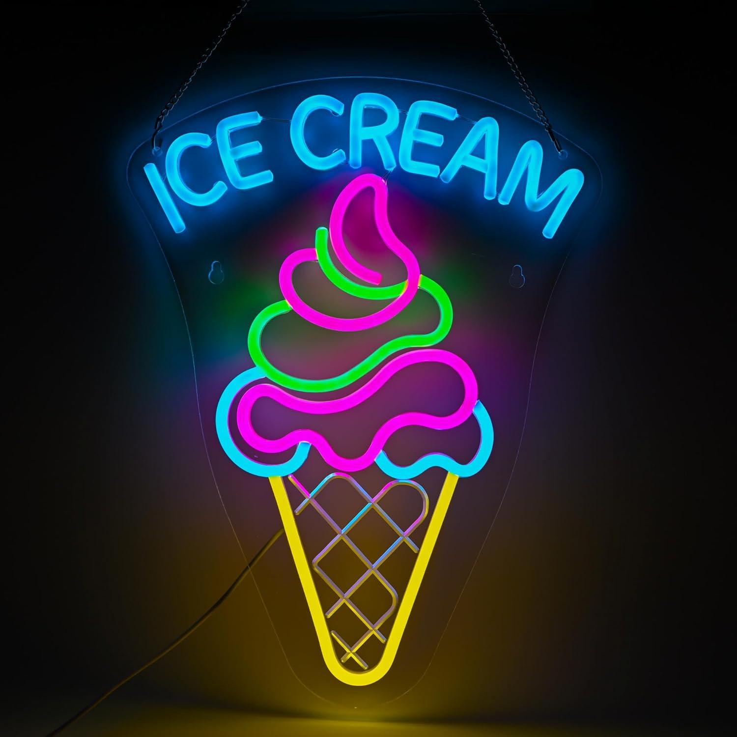 Ice Cream Neon Sign Dimmable D - Neon Sign Party recensie en prijs