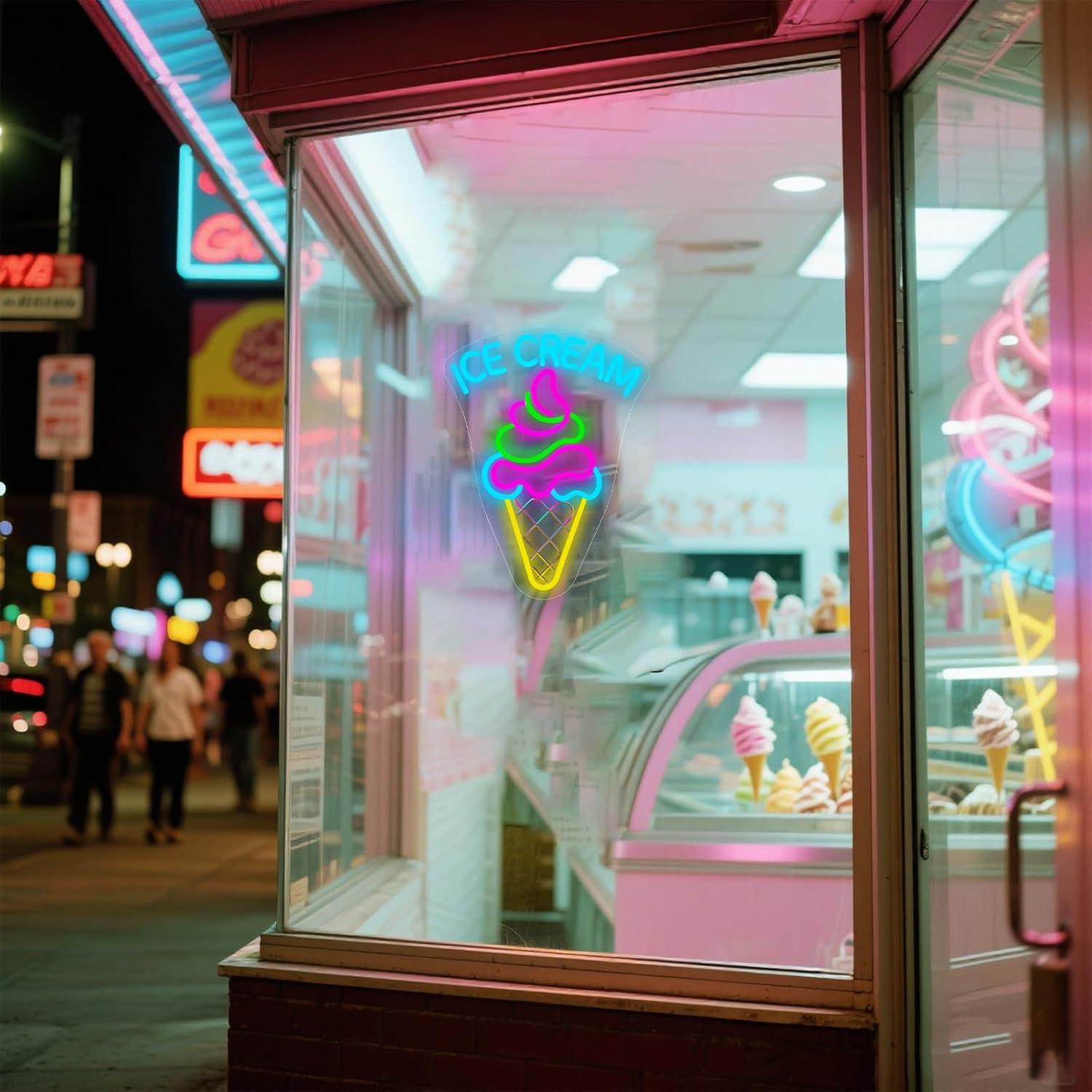 Ice Cream Neon Sign Dimmable D - Neon Sign Party recensie en prijs