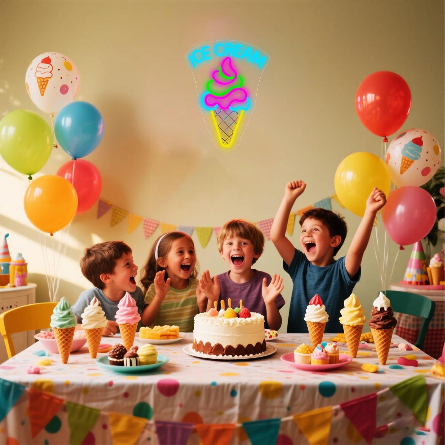 Ice Cream Neon Sign Dimmable D - Neon Sign Party recensie en prijs