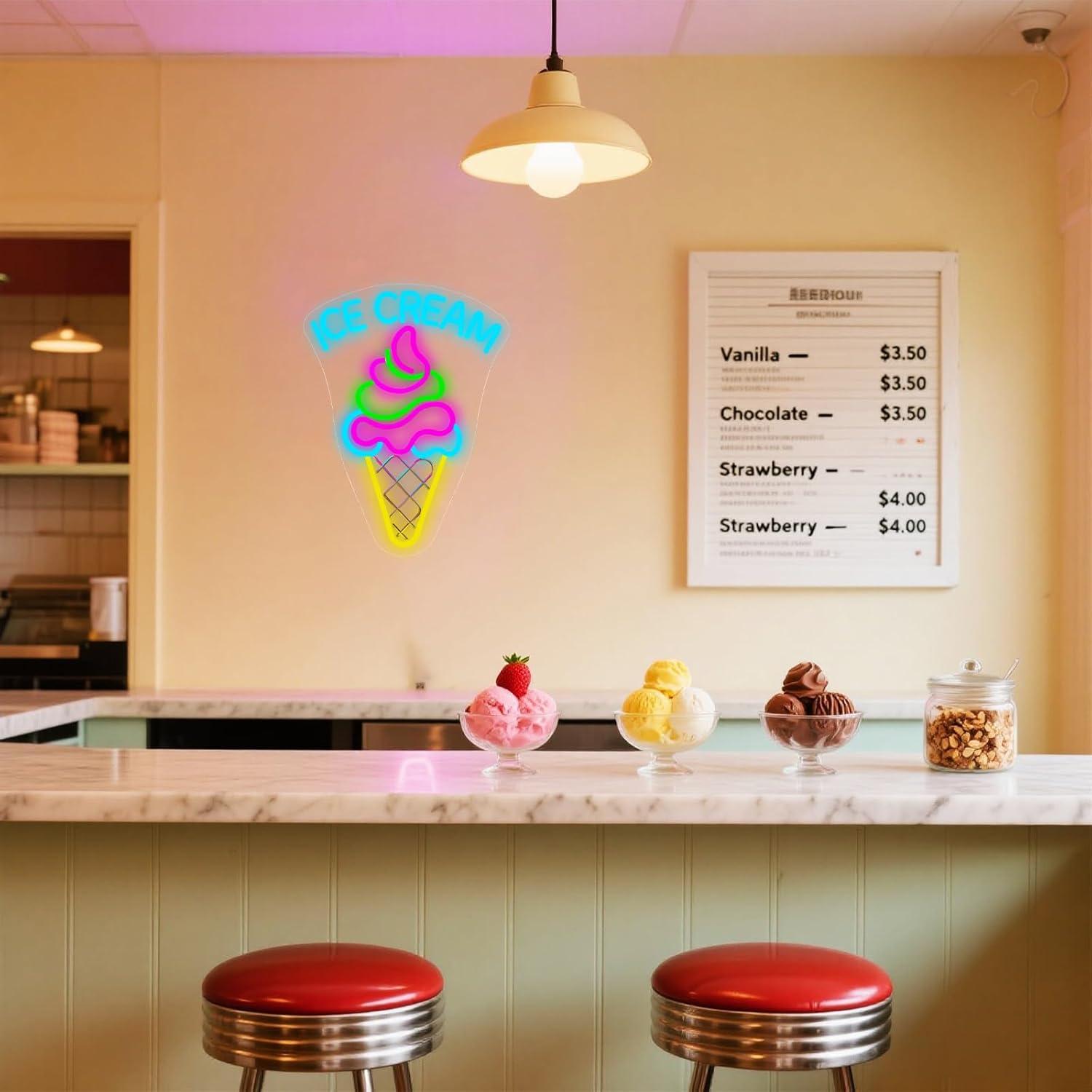 Ice Cream Neon Sign Dimmable D - Neon Sign Party recensie en prijs