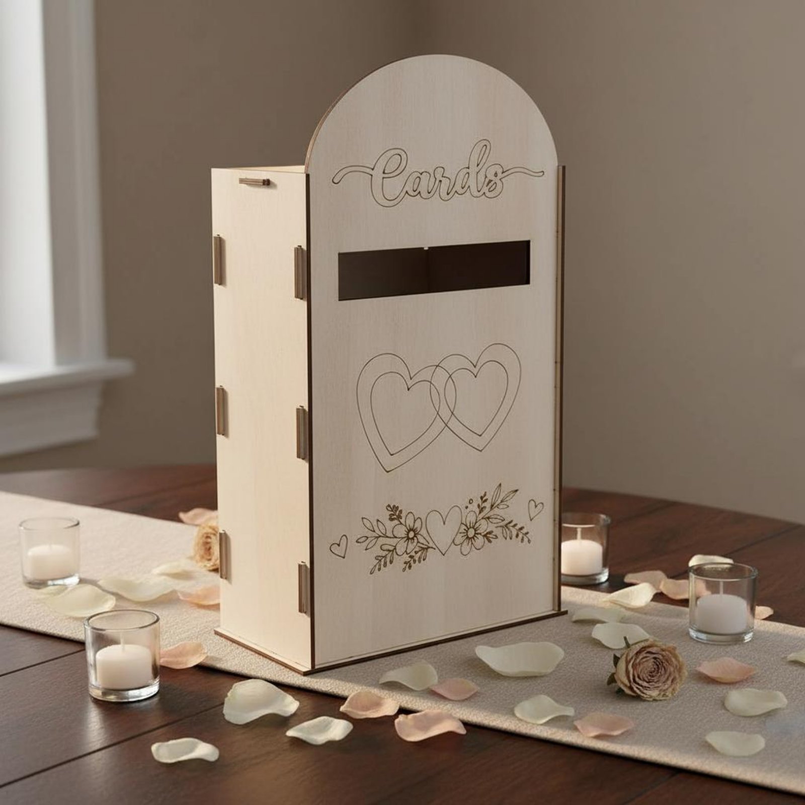Wooden Wedding Card Box Laser  - Event Party Box recensie en prijs