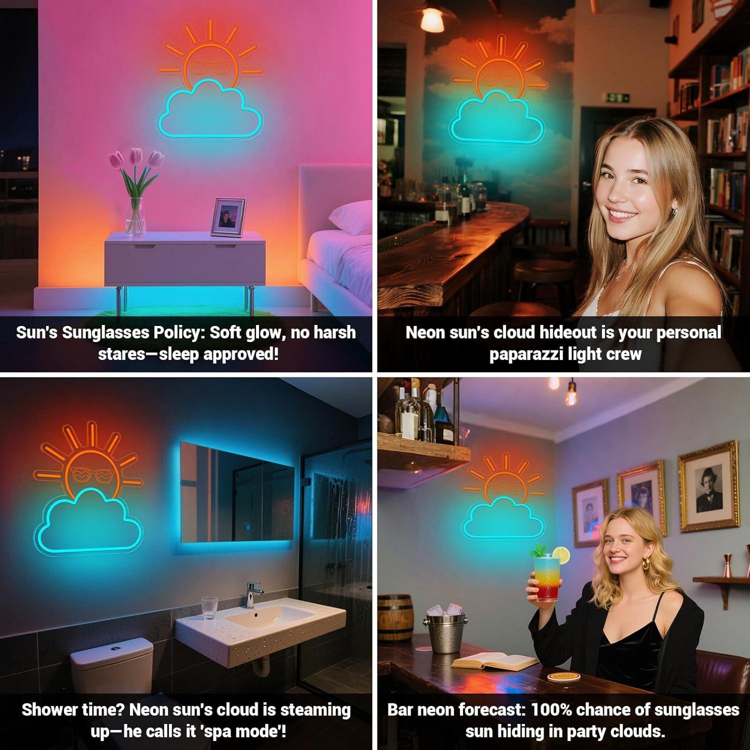 Sunrise Sunset Neon Sign USB P - Neon Sign Party recensie en prijs