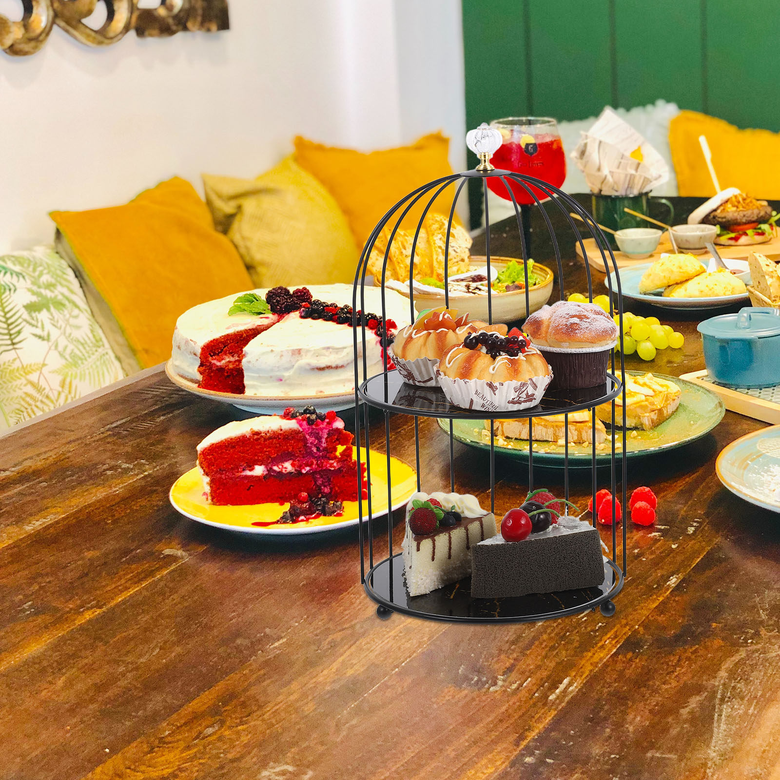 Metal Birdcage Cake Stand Tier - Cupcake Stand Tier recensie en prijs