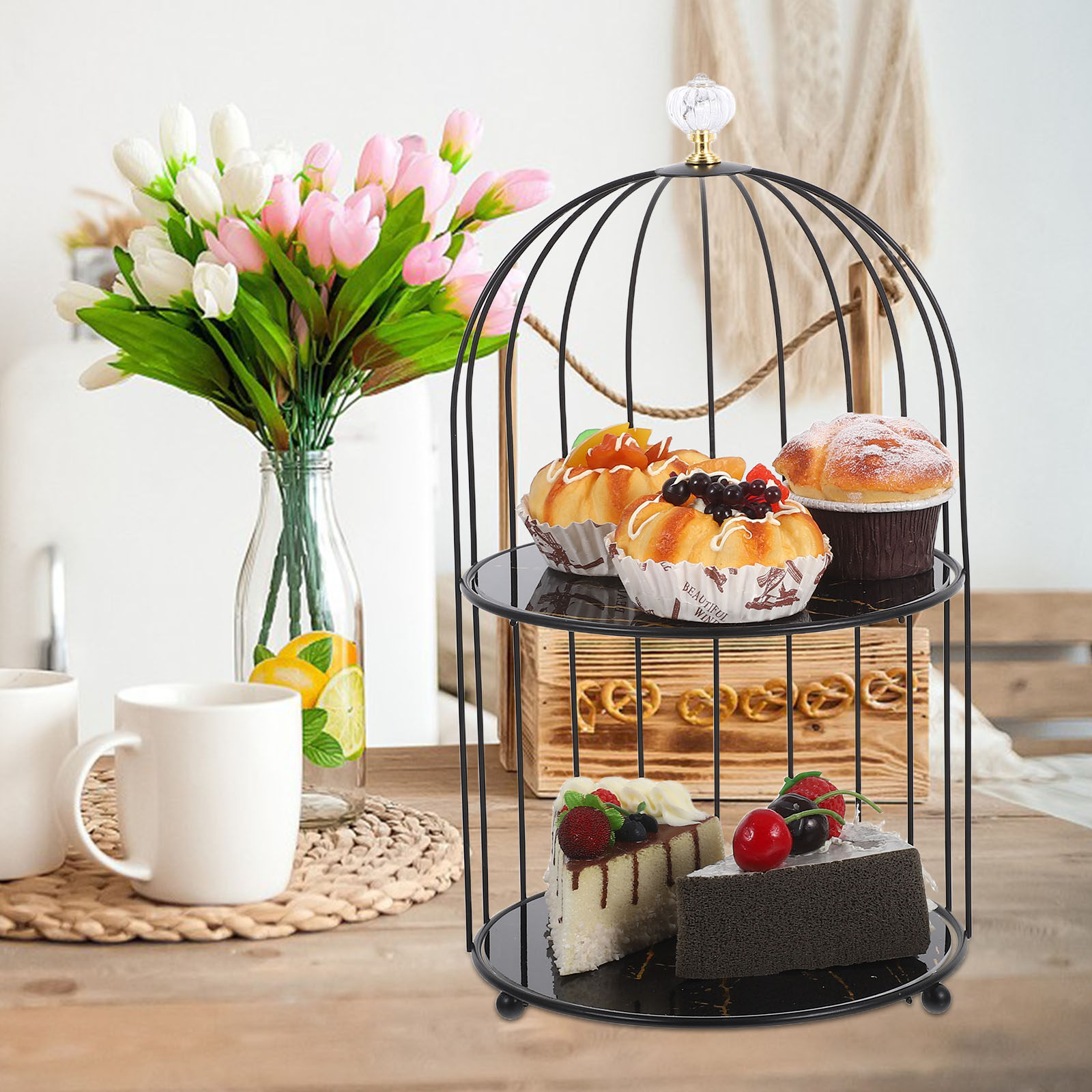 Metal Birdcage Cake Stand Tier - Cupcake Stand Tier recensie en prijs