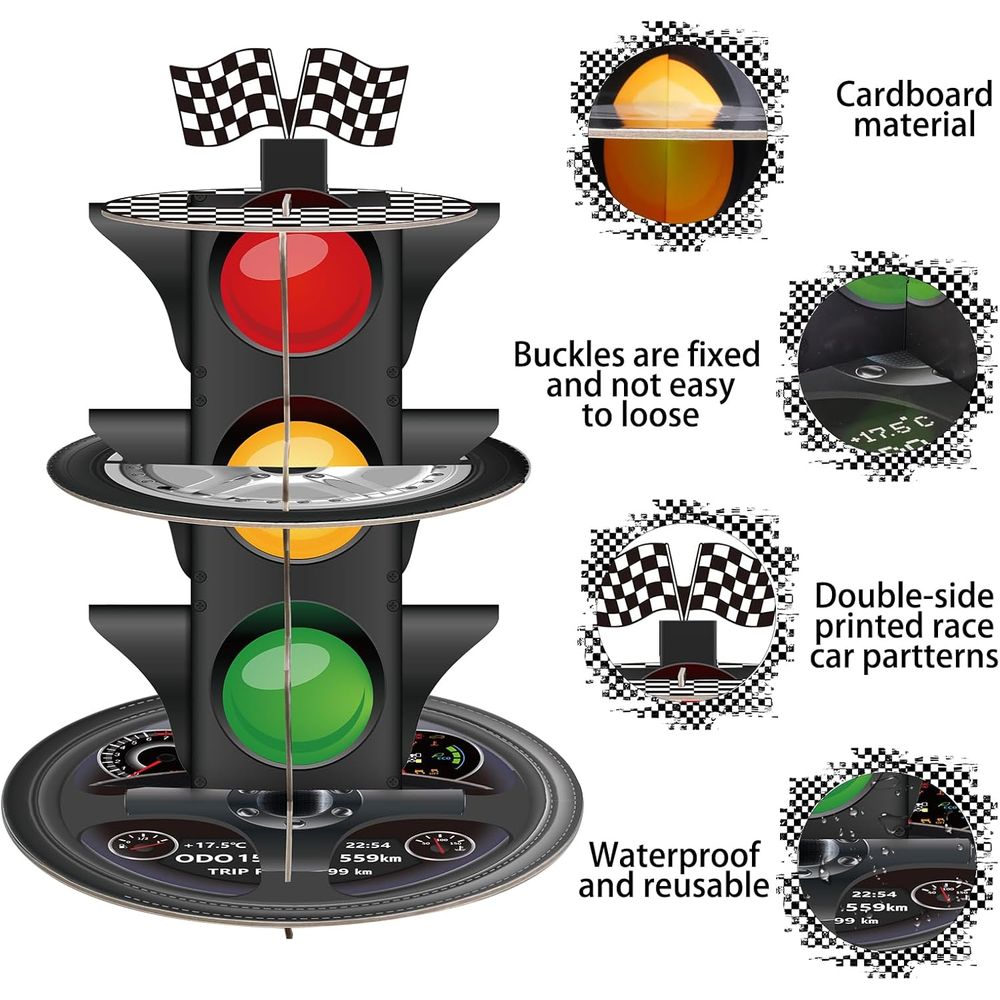 Round Cardboard 3-Tier Cupcake - Cupcake Stand Tier recensie en prijs