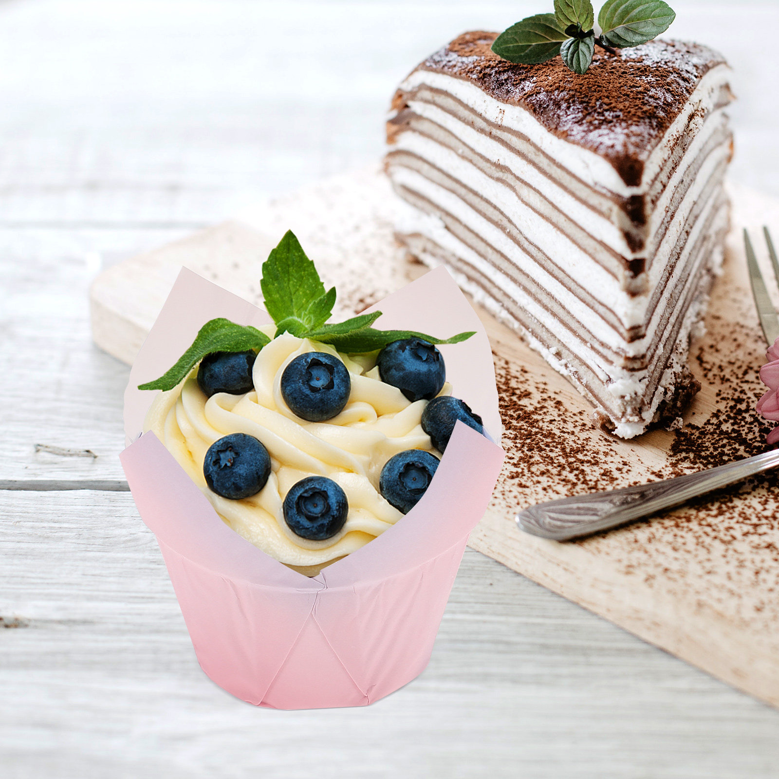 50Pcs Tulip Cupcake Liners Pap - Plastic Cup 50Pcs recensie en prijs