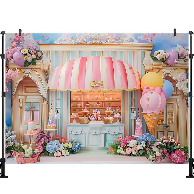Ice Cream Photography Backgrou - Party Event Supply Store recensie en prijs