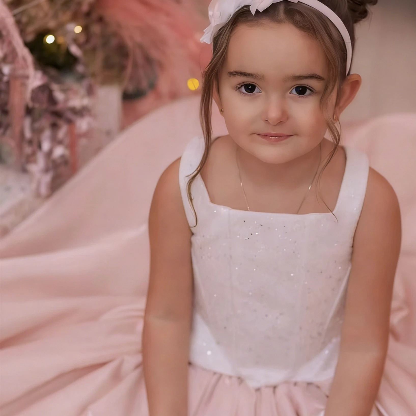 Customized Flower Girl Dress F - Birthday Sash Glitter recensie en prijs