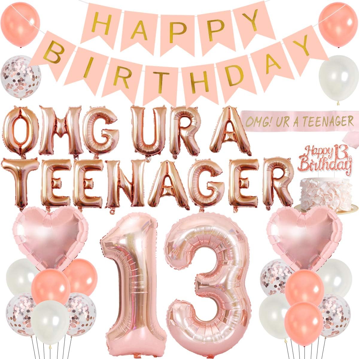 13th Birthday Party Decoration - Party Banner Gold recensie en prijs
