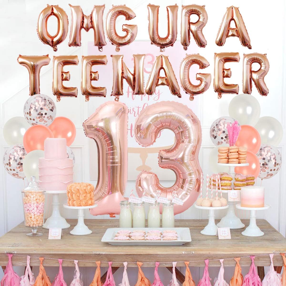 13th Birthday Party Decoration - Party Banner Gold recensie en prijs