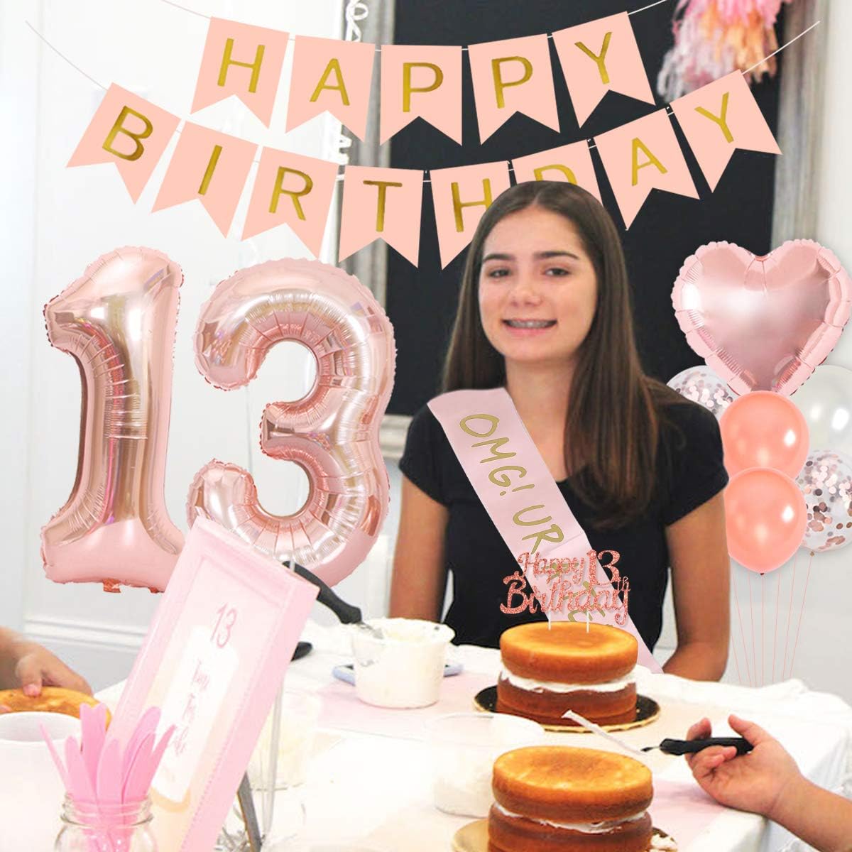 13th Birthday Party Decoration - Party Banner Gold recensie en prijs