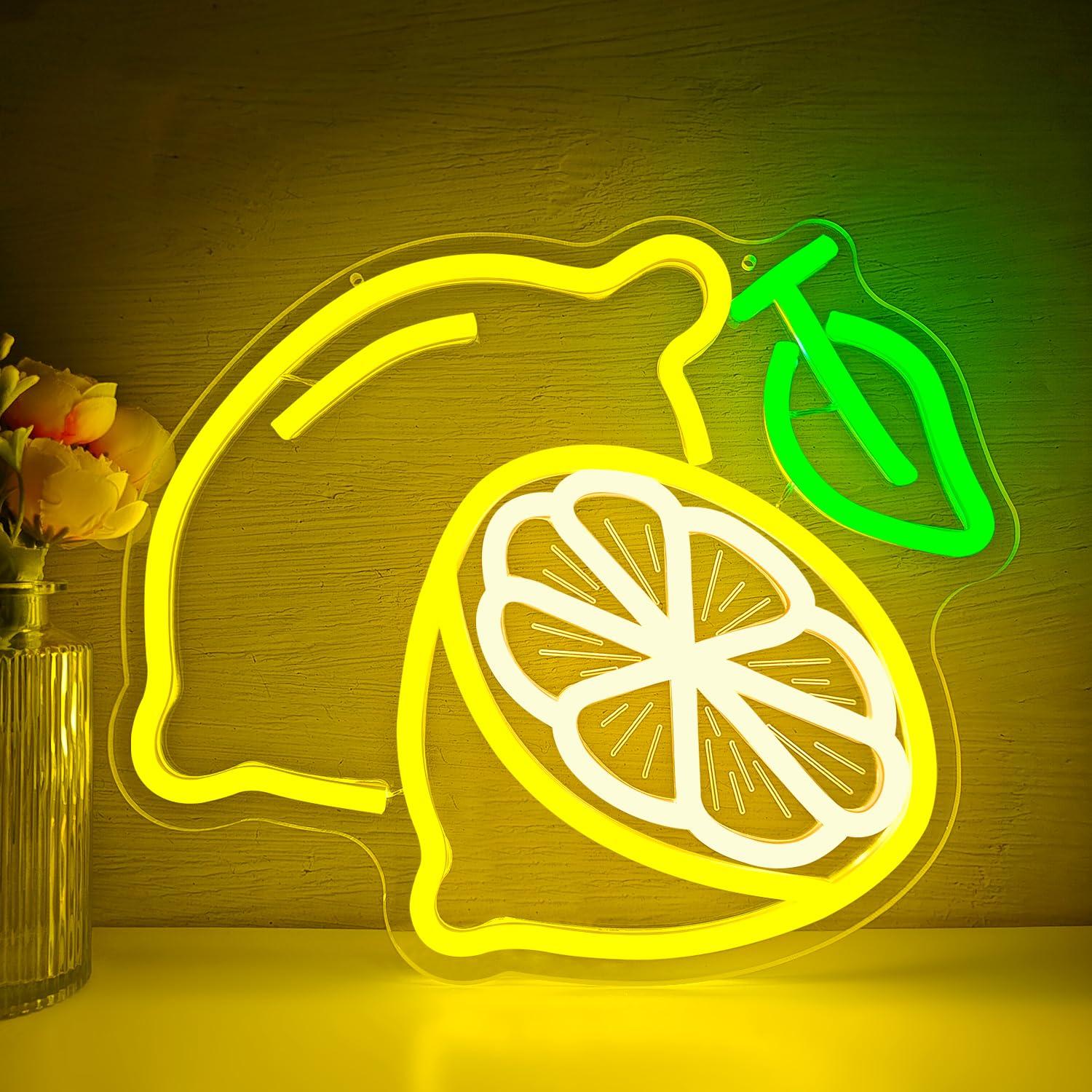 Lemon Neon Sign Dimmable LED L - Neon Sign Party recensie en prijs