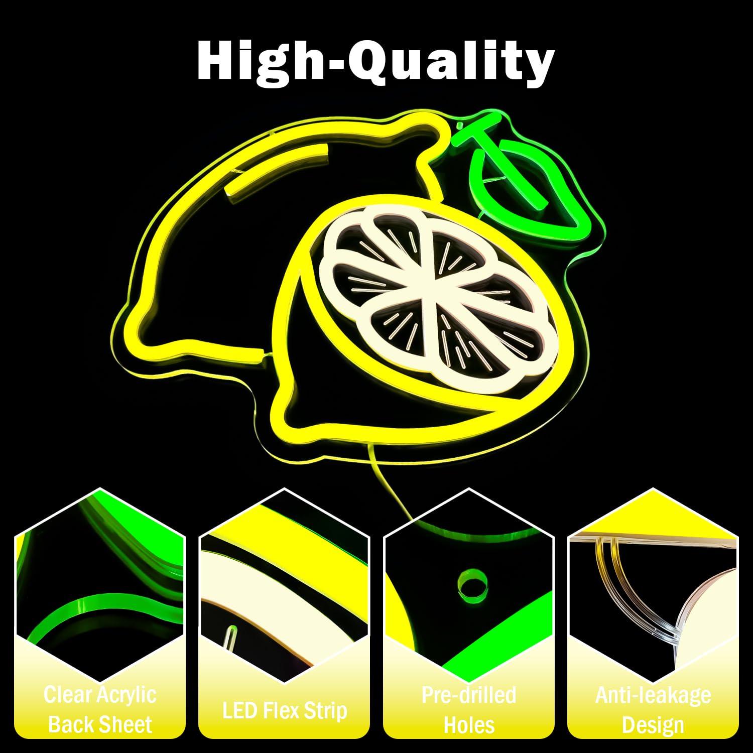 Lemon Neon Sign Dimmable LED L - Neon Sign Party recensie en prijs