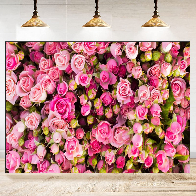 Pink Red Rose Flowers Theme Ph - Dessert Table Backdrop recensie en prijs