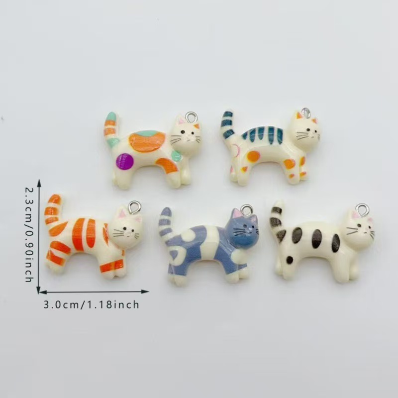 10pcs resin cartoon cat animal - Event Party recensie en prijs