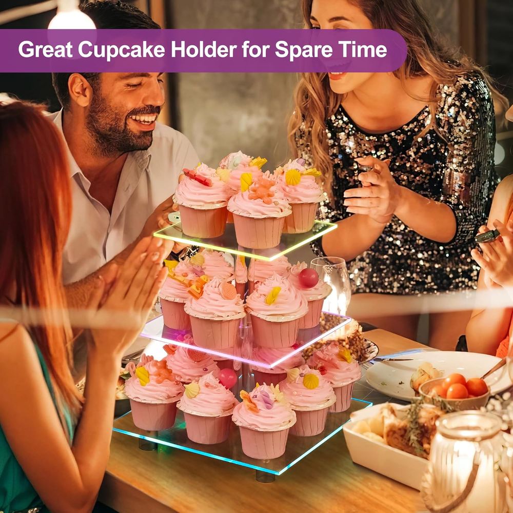 3-Tier Acrylic Cupcake Tower w - Cupcake Stand Tier recensie en prijs