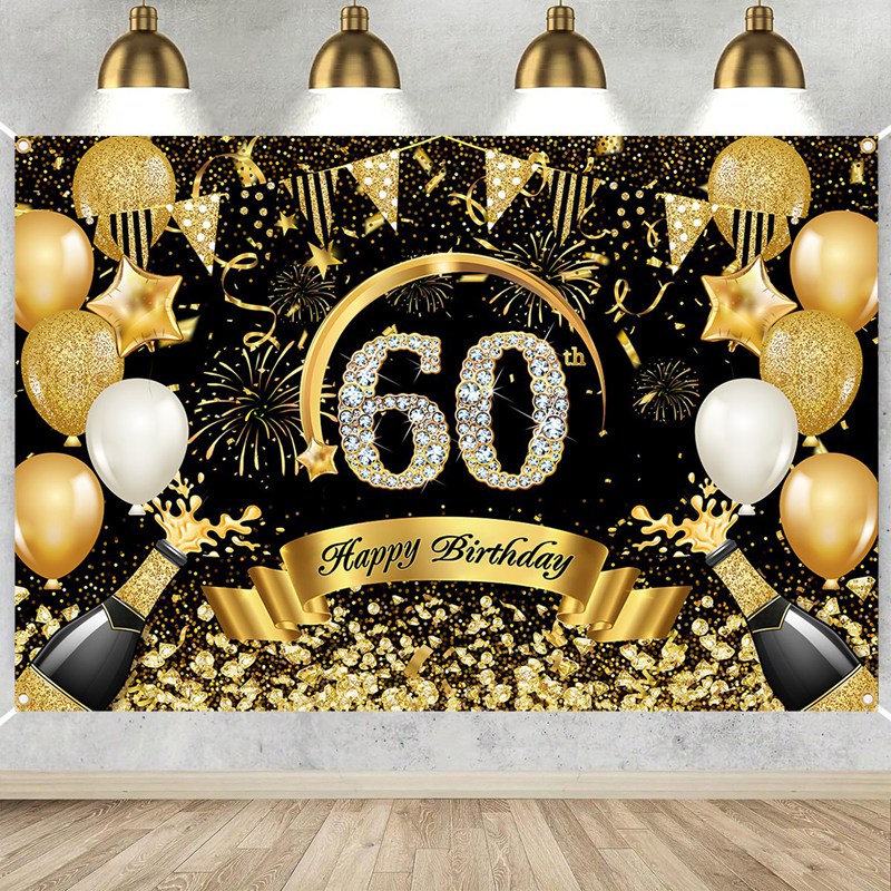 Happy 30th 40th 50th Birthday  - Party Banner Gold recensie en prijs