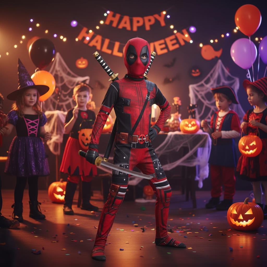 3-12Y Kids Deadpool Costume wi - Party Favor Bag recensie en prijs