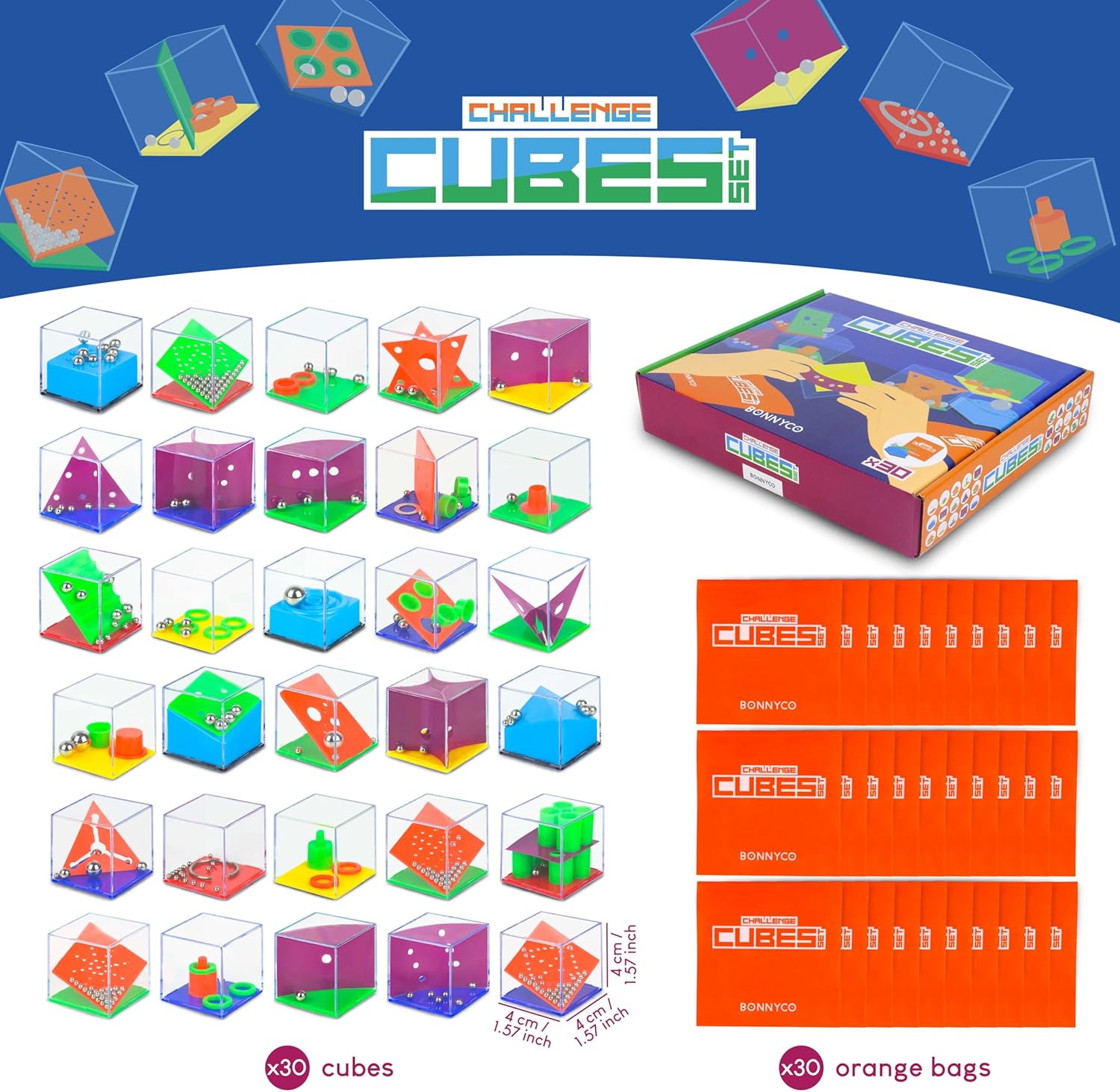 Brain Teaser Puzzles Cubes Pac - Party Favor Bag recensie en prijs