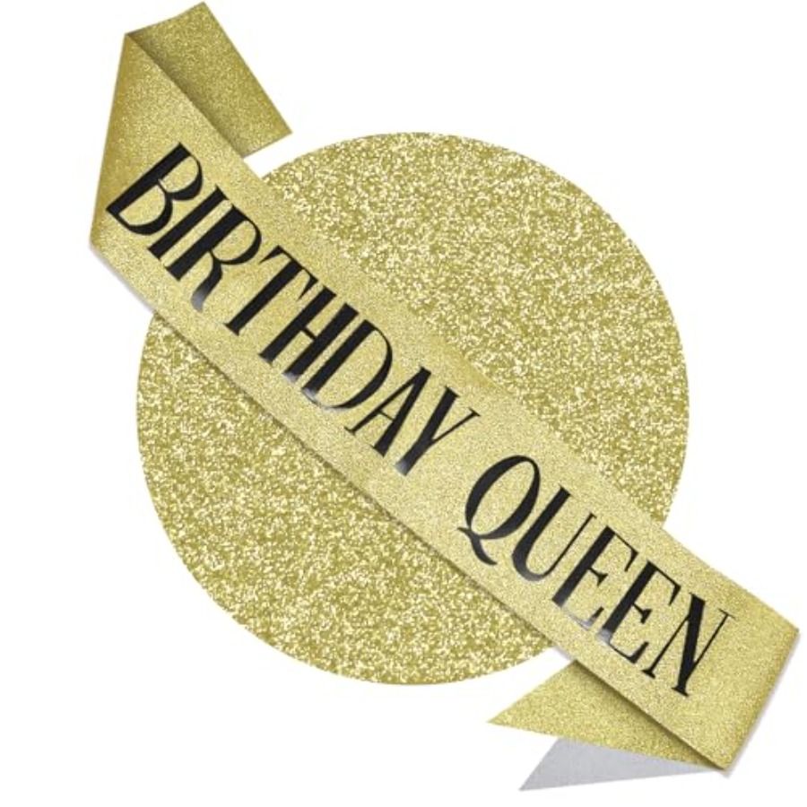Birthday Queen Sash Glitter Go - Birthday Sash Glitter recensie en prijs