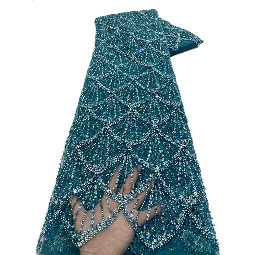 African Beaded Lace Fabric Fre - Glitter Tablecloth recensie en prijs