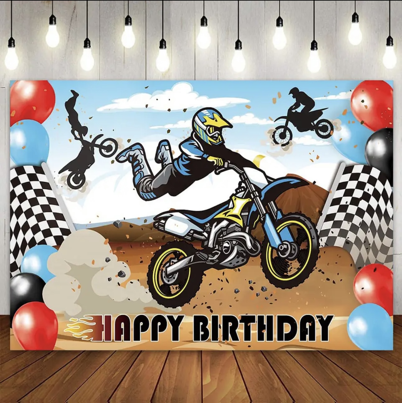 Motocross Racing Theme Backdro - Dessert Table Backdrop recensie en prijs