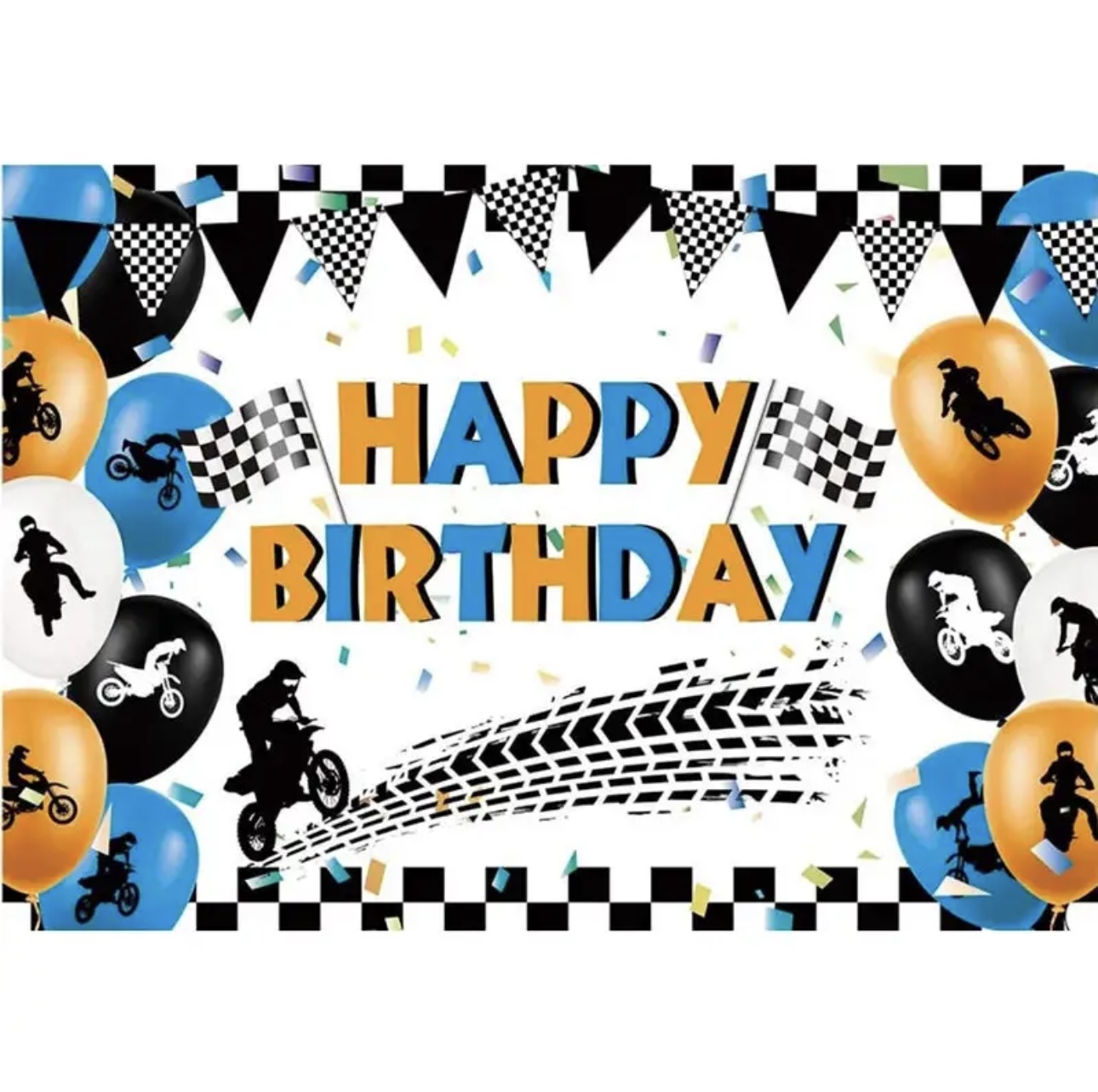 Motocross Racing Theme Backdro - Dessert Table Backdrop recensie en prijs