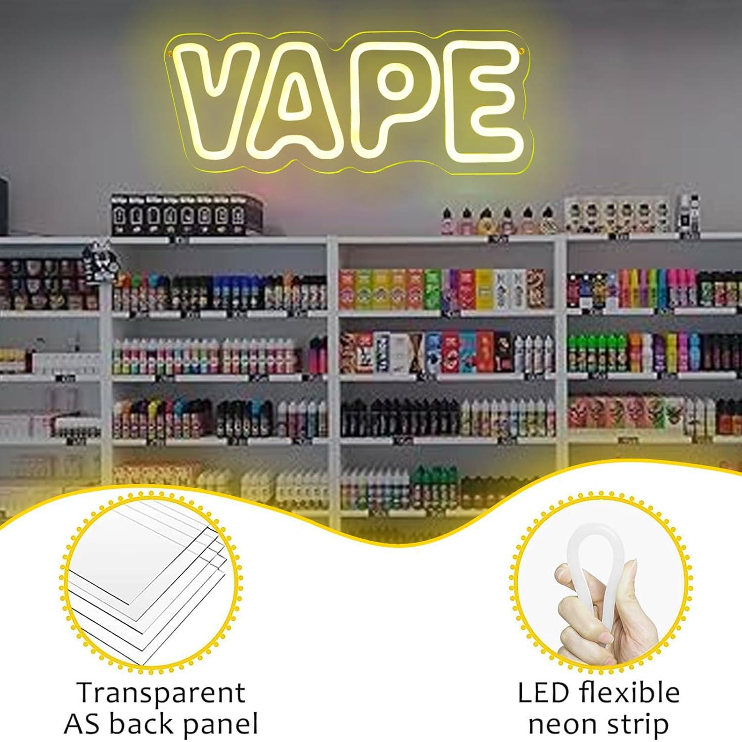 Vape Neon Sign USB Dimmable LE - Neon Sign Party recensie en prijs
