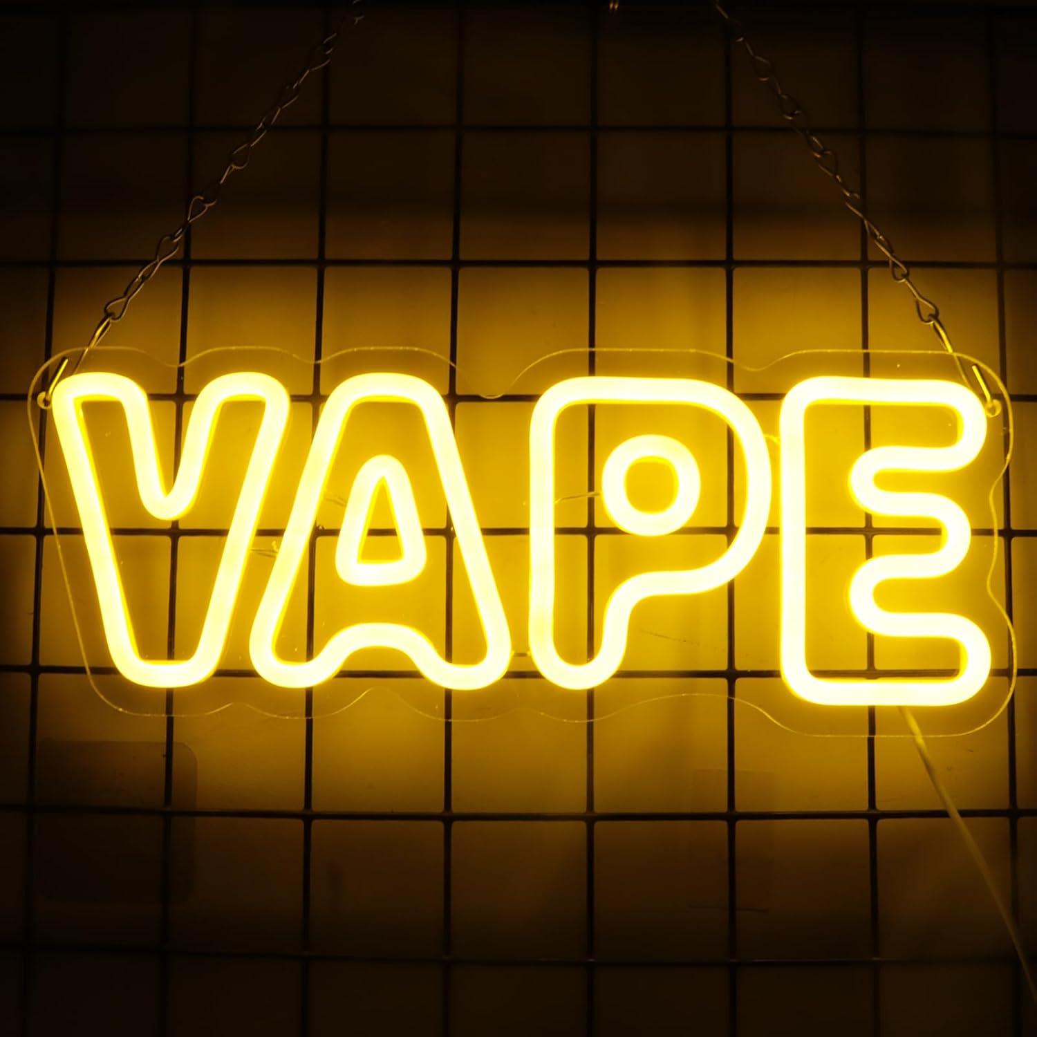 Vape Neon Sign USB Dimmable LE - Neon Sign Party recensie en prijs