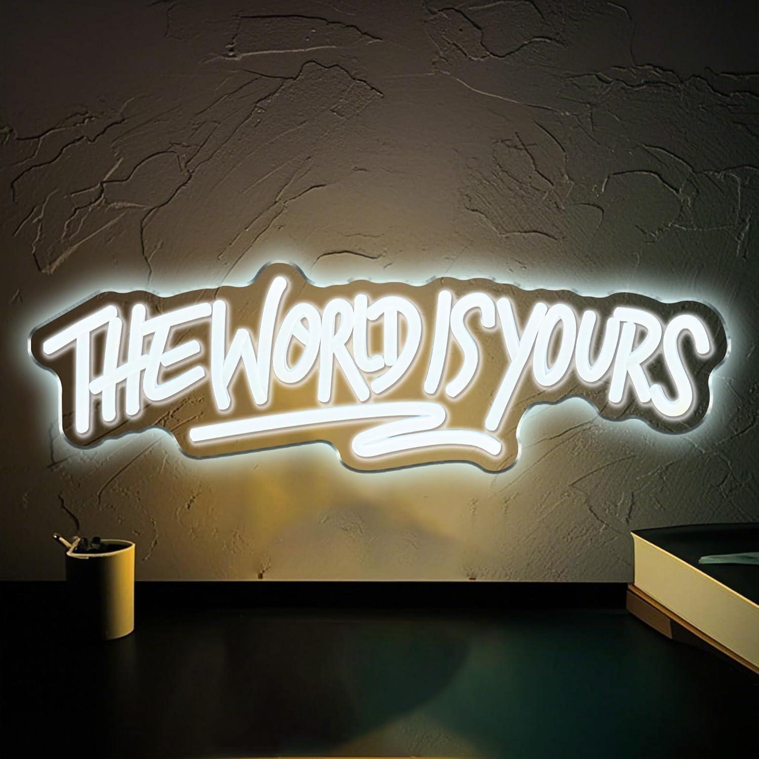 The World is Yours Neon Sign U - Neon Sign Party recensie en prijs