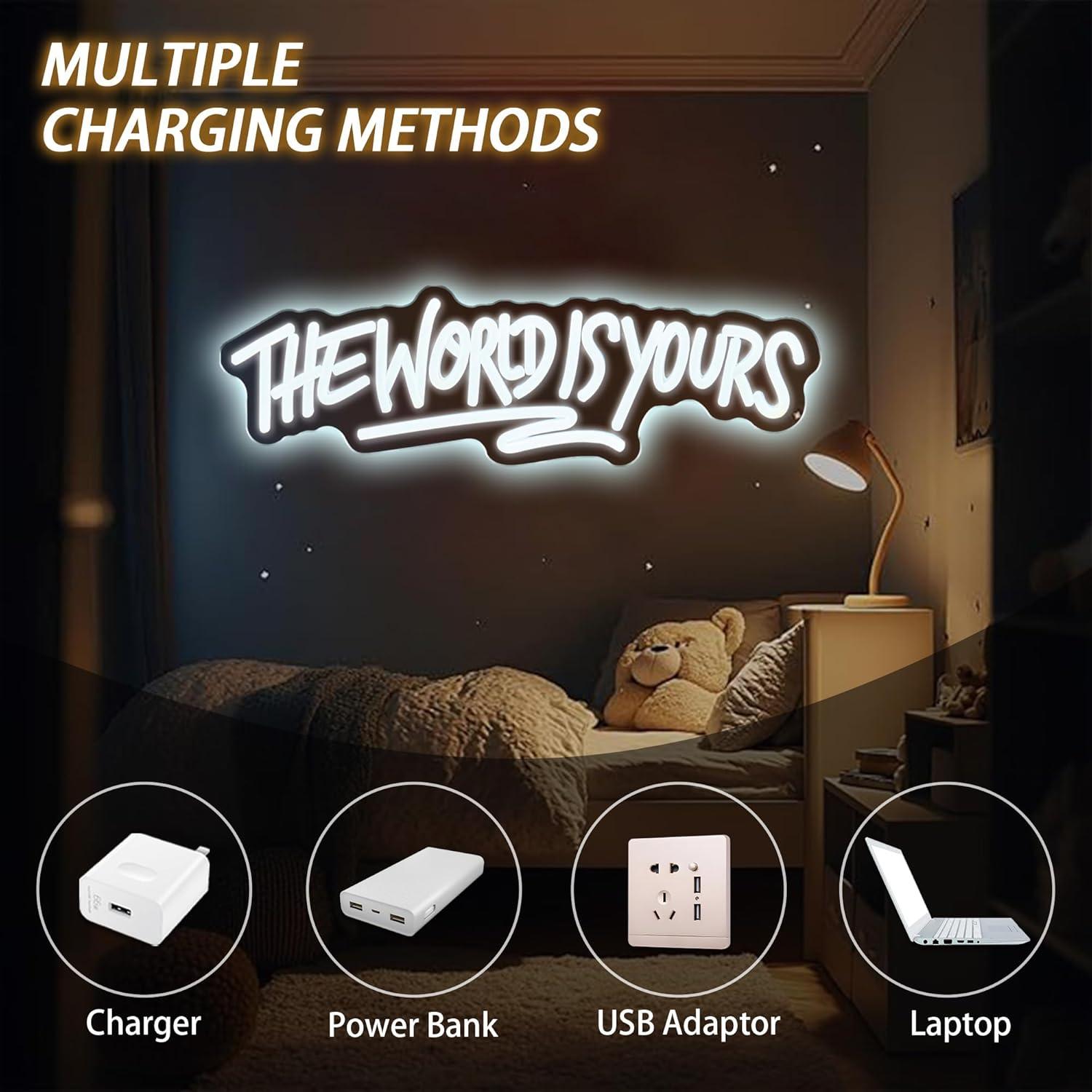 The World is Yours Neon Sign U - Neon Sign Party recensie en prijs