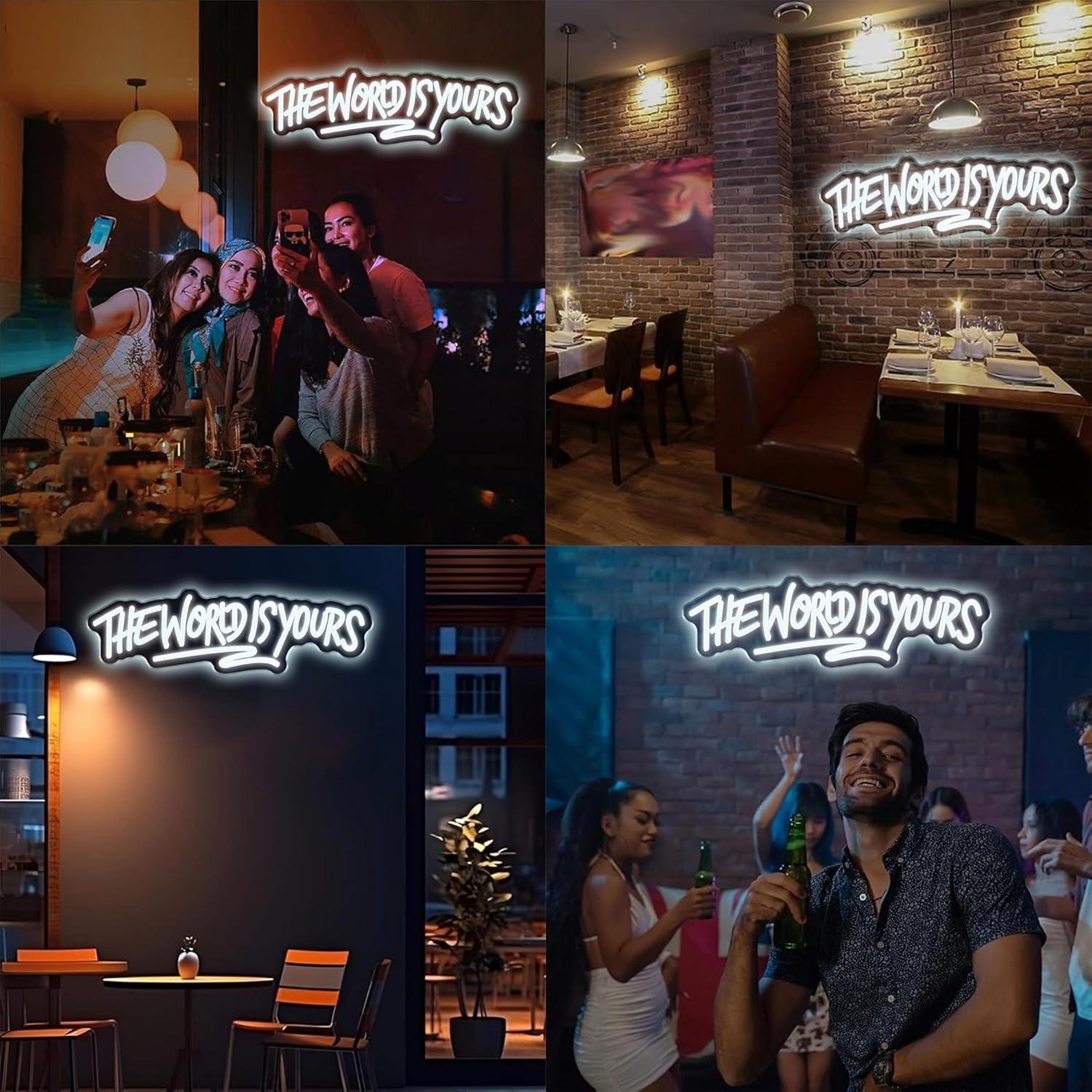 The World is Yours Neon Sign U - Neon Sign Party recensie en prijs
