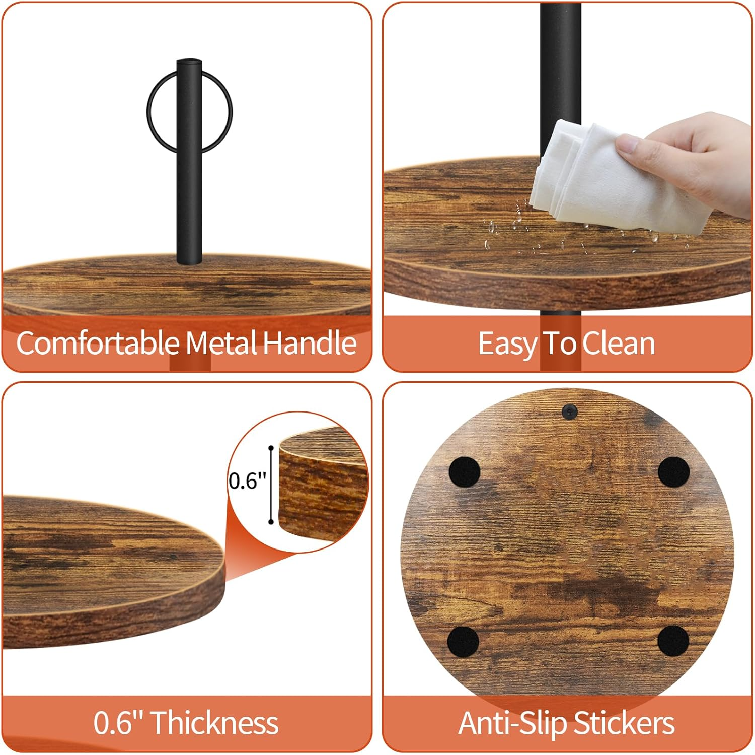 3-Tier Rustic Wood Cupcake Sta - Cupcake Stand Tier recensie en prijs