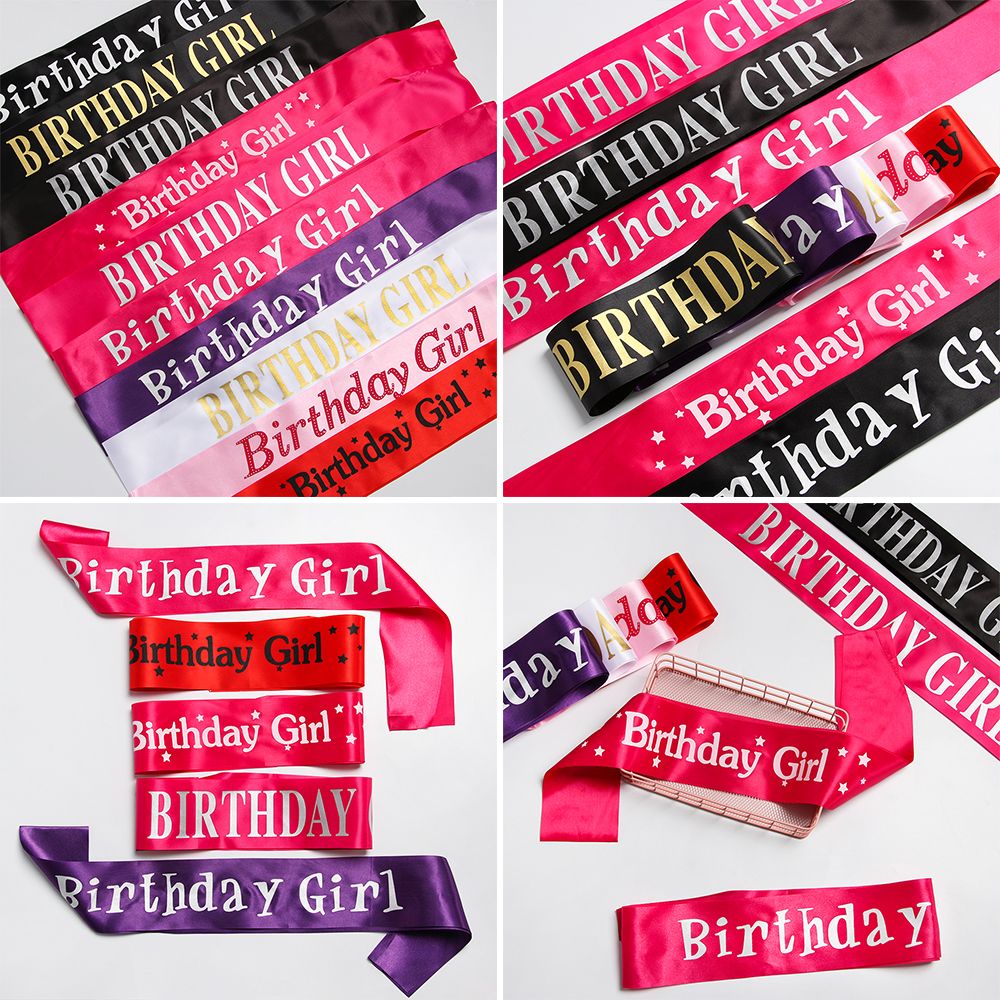 Birthday Girl Glitter Satin Sa - Birthday Sash Glitter recensie en prijs