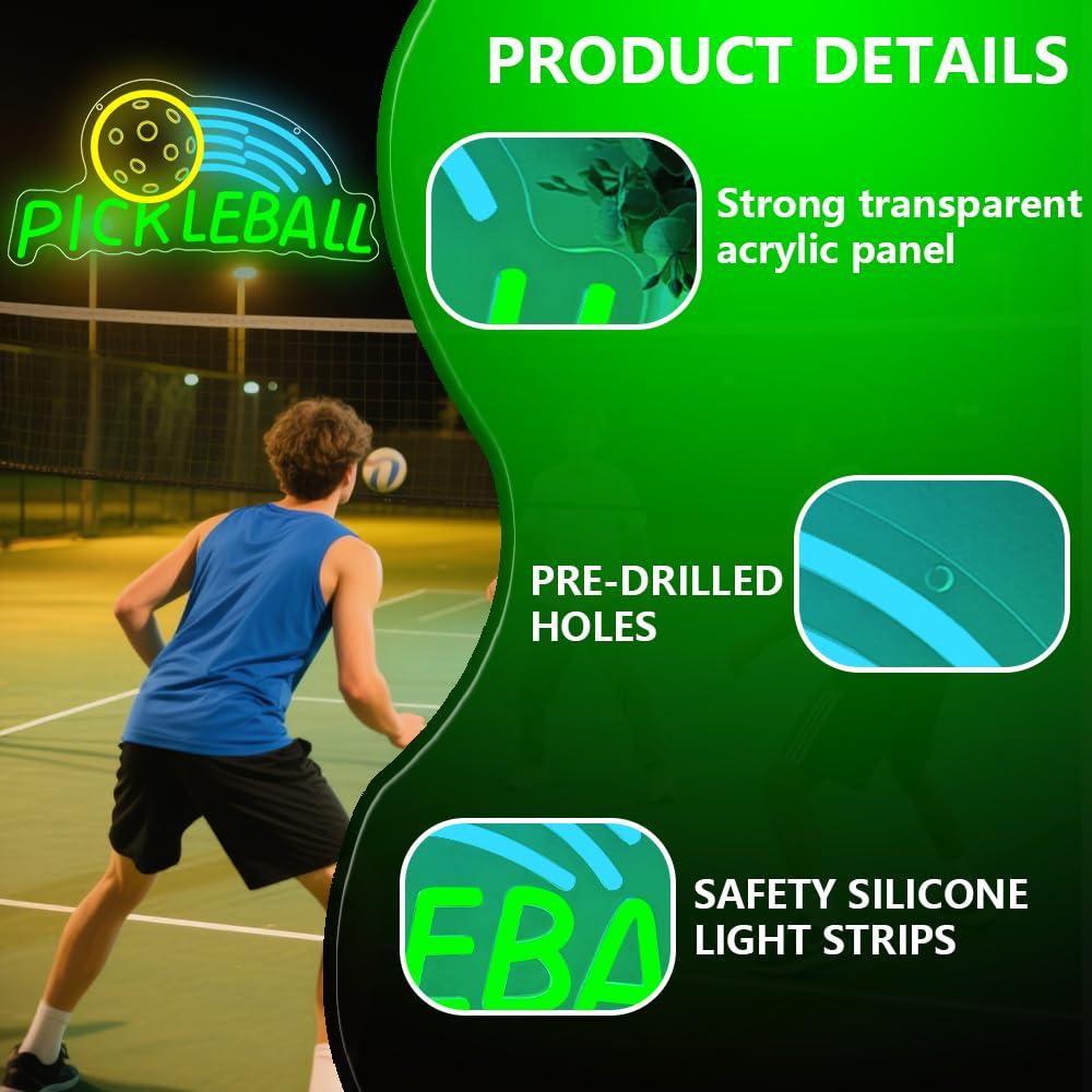 Pickleball Neon Sign USB Dimma - Neon Sign Party recensie en prijs