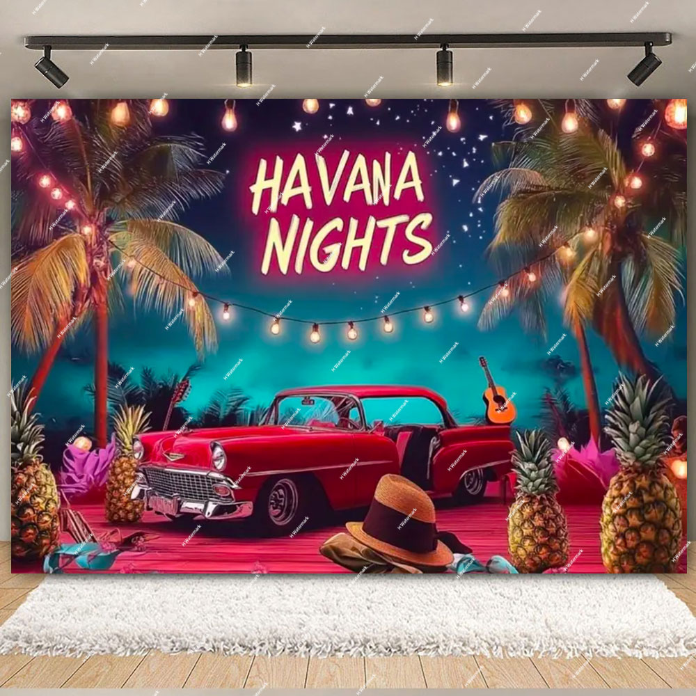 Havana Nights Backdrop Birthda - Dessert Table Backdrop recensie en prijs