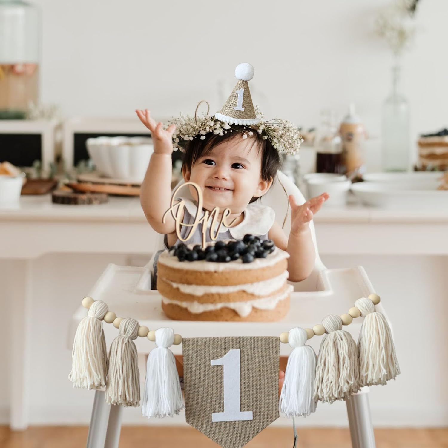 Birthday High Chair Banner Han - Party Hat Cone recensie en prijs