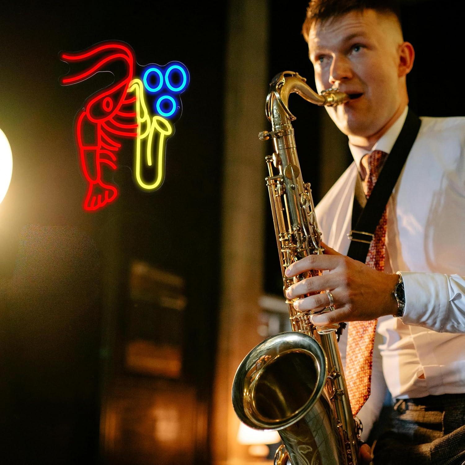 Lobster Saxophone Neon Sign Ja - Neon Sign Party recensie en prijs