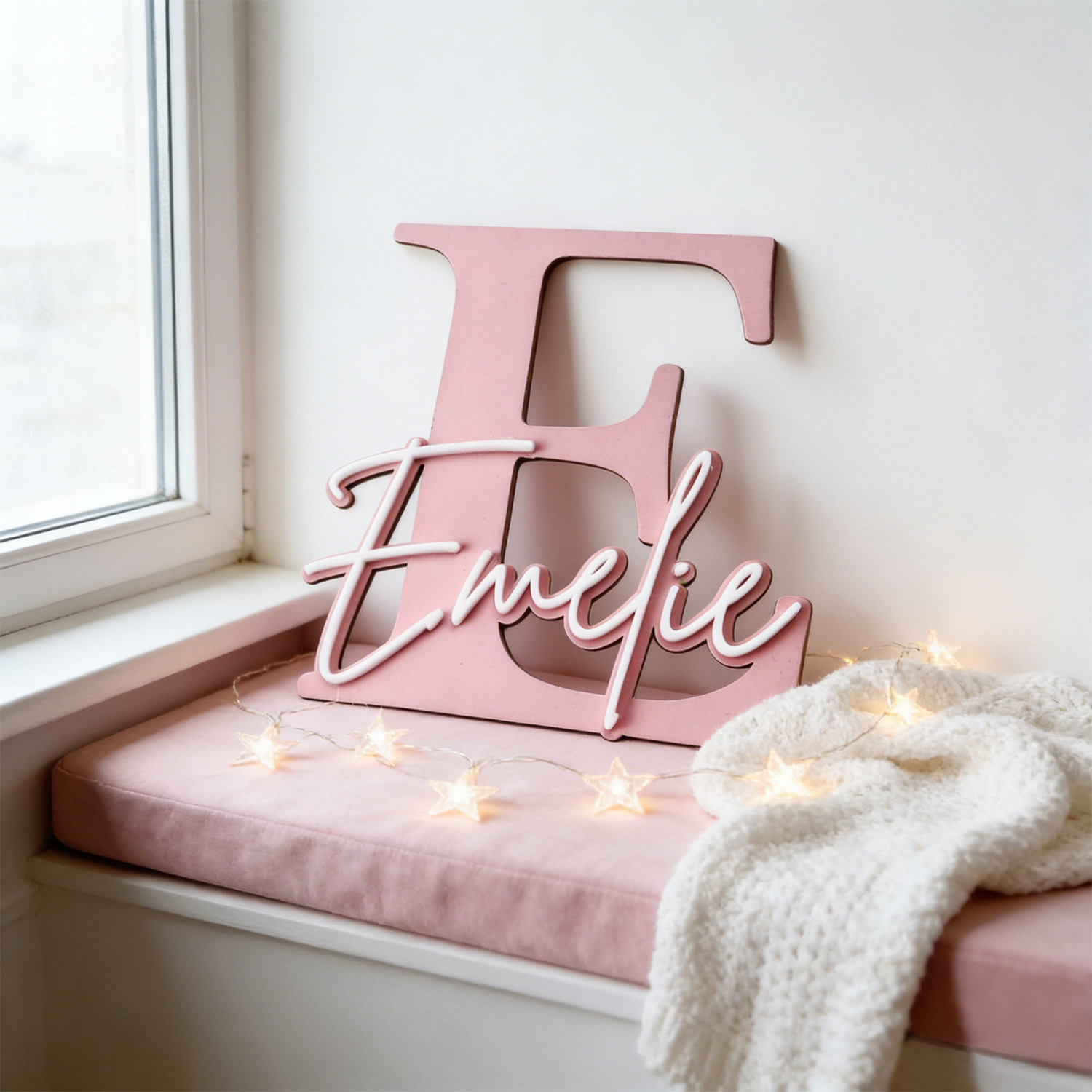 1pc Double-layer Wooden Name D - Eve Party recensie en prijs