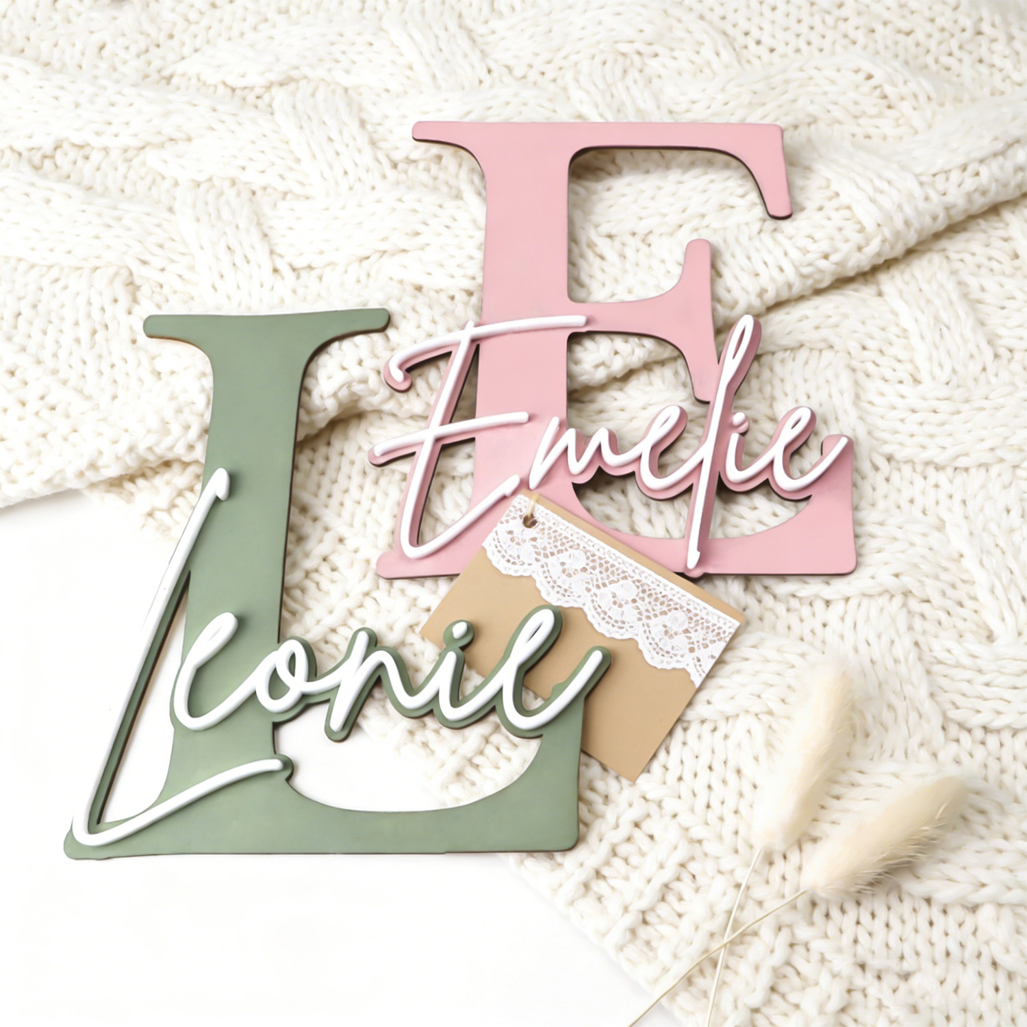 1pc Double-layer Wooden Name D - Eve Party recensie en prijs
