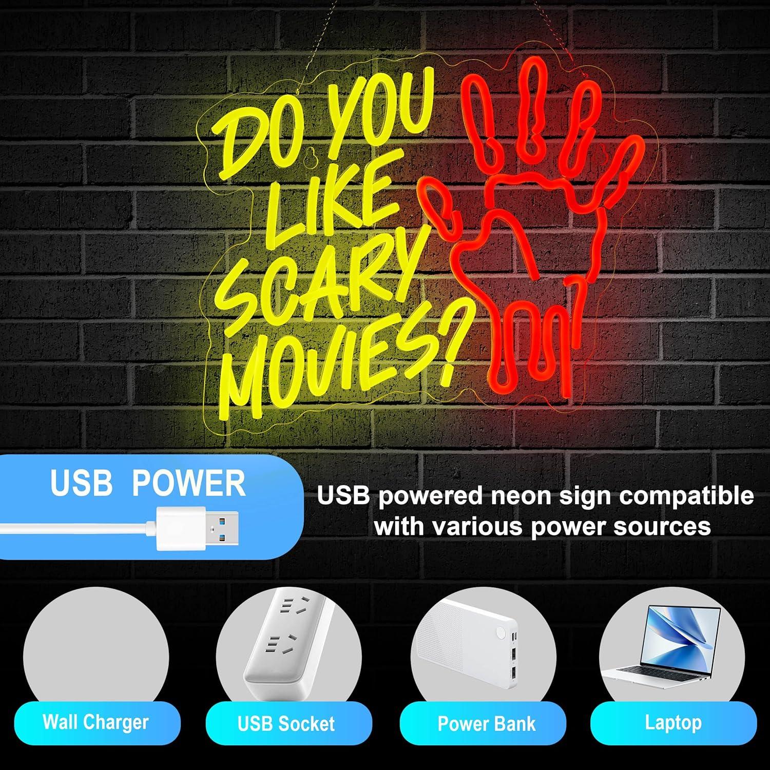 Do You Like Scary Movies Neon  - Neon Sign Party recensie en prijs