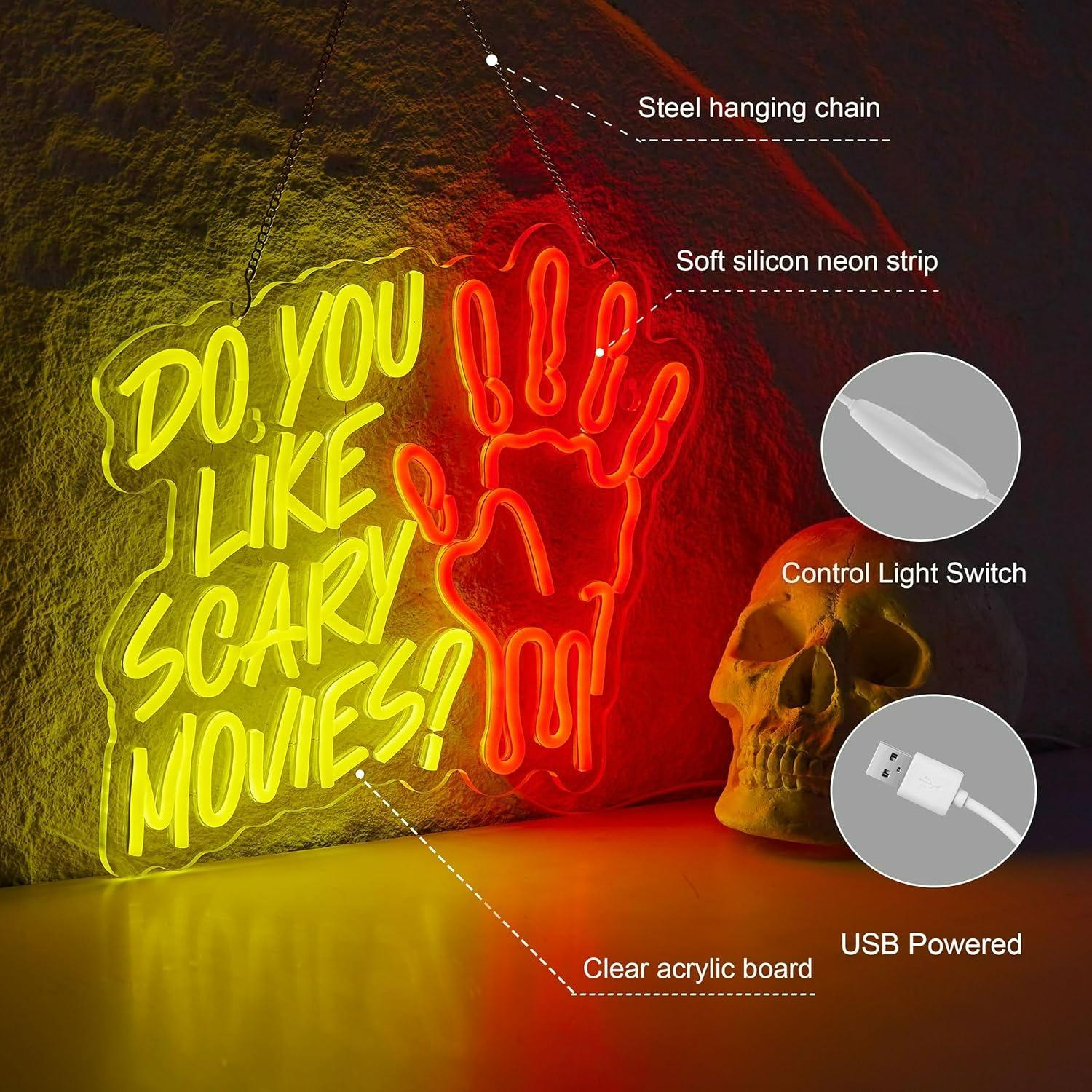 Do You Like Scary Movies Neon  - Neon Sign Party recensie en prijs