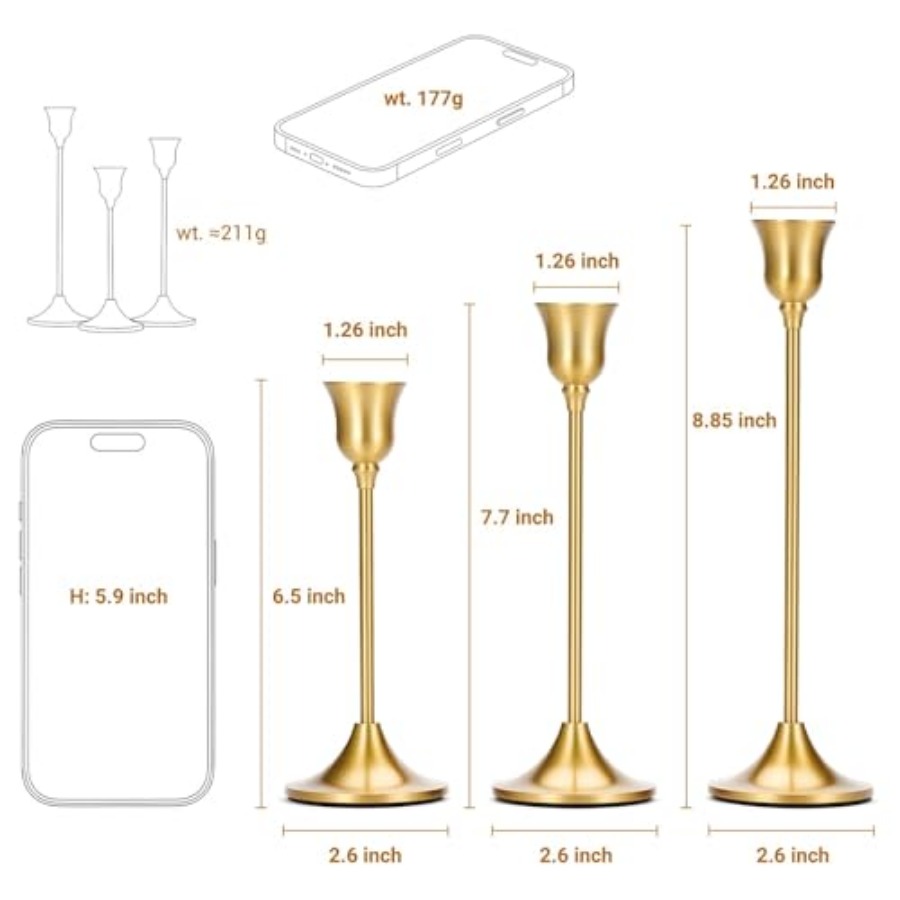 Taper Candle Stick Holder - 3P - Centerpiece Stick recensie en prijs