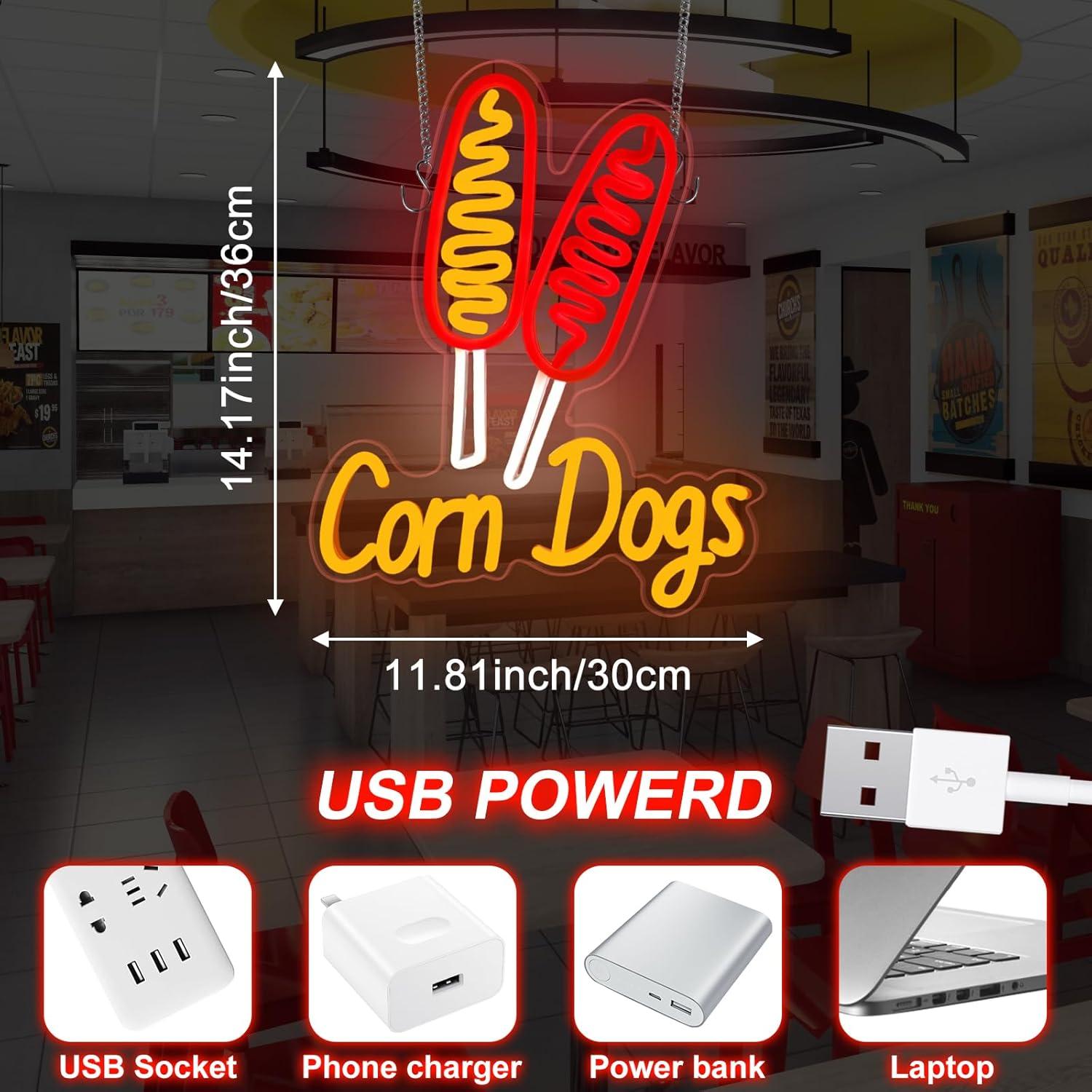 Corn Dog Neon Sign Snack USB D - Neon Sign Party recensie en prijs
