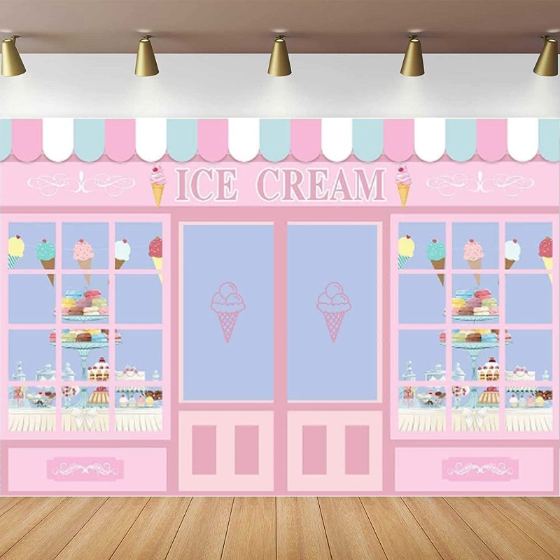 Ice Cream Theme Photography Ba - Dessert Table Backdrop recensie en prijs
