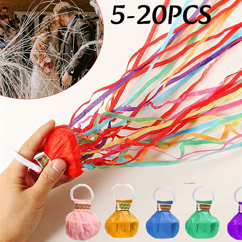 5-20pc Colorful Hand Throw Str - Confetti Cannon Tube recensie en prijs
