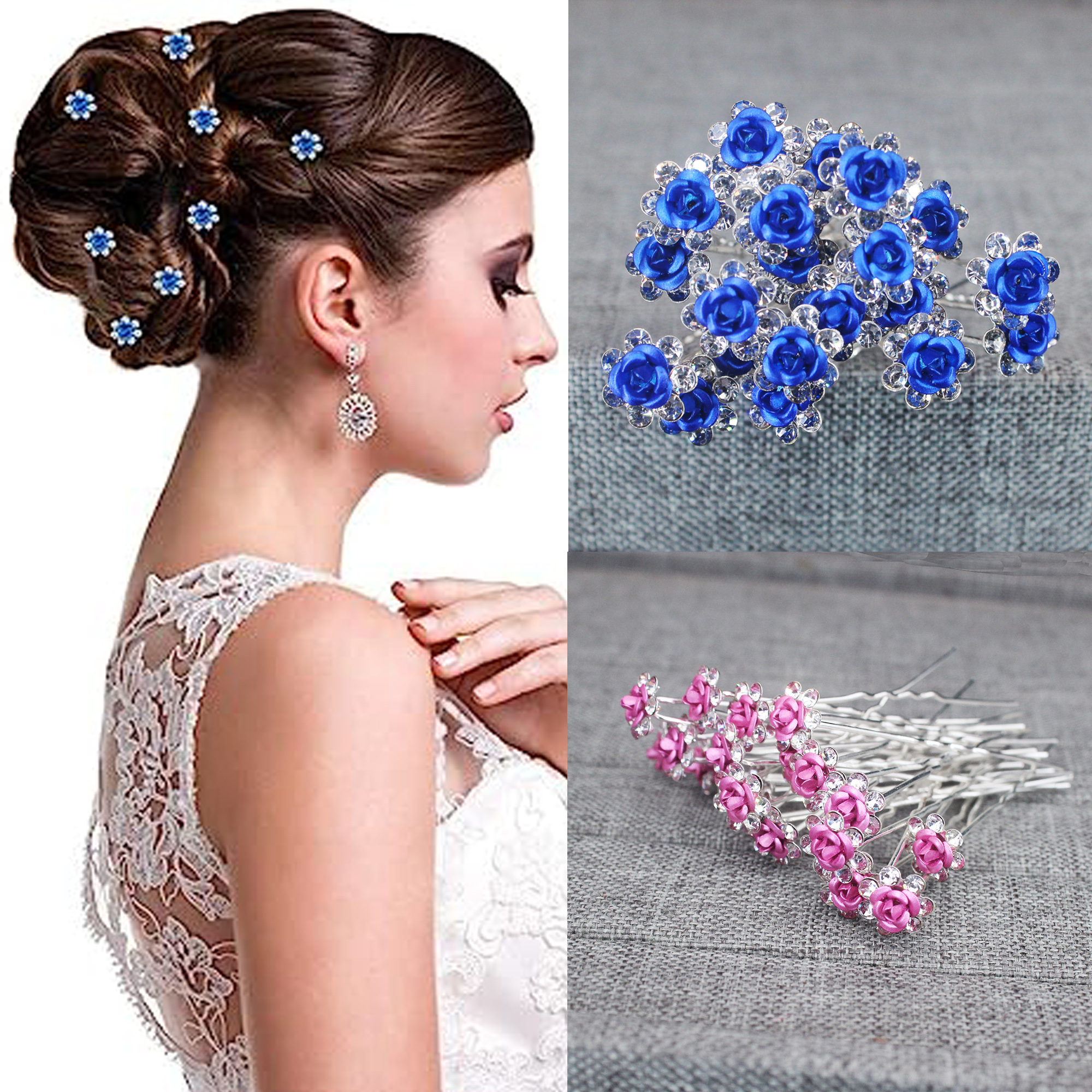 20PCS Rose Flower Rhinestone H - Event Suppliers recensie en prijs